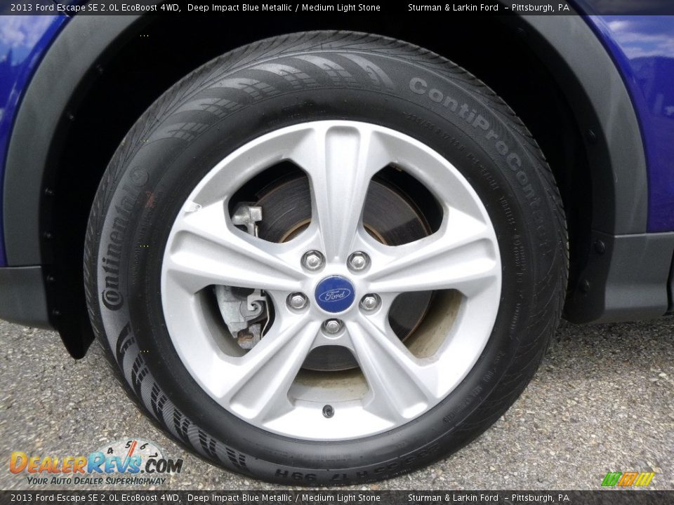 2013 Ford Escape SE 2.0L EcoBoost 4WD Deep Impact Blue Metallic / Medium Light Stone Photo #6