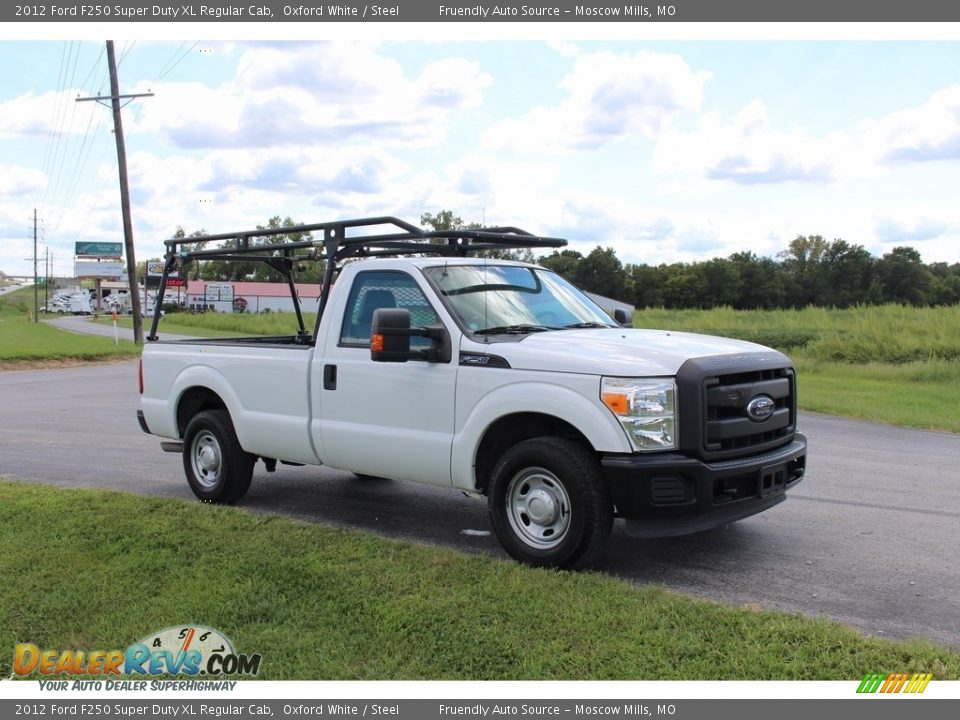 2012 Ford F250 Super Duty XL Regular Cab Oxford White / Steel Photo #9