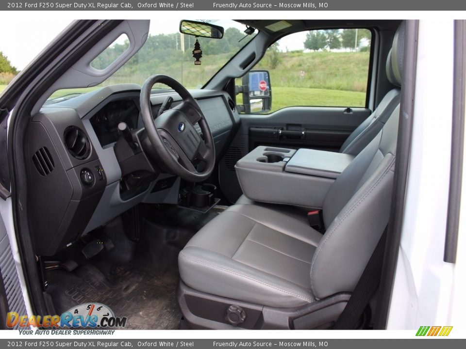2012 Ford F250 Super Duty XL Regular Cab Oxford White / Steel Photo #15