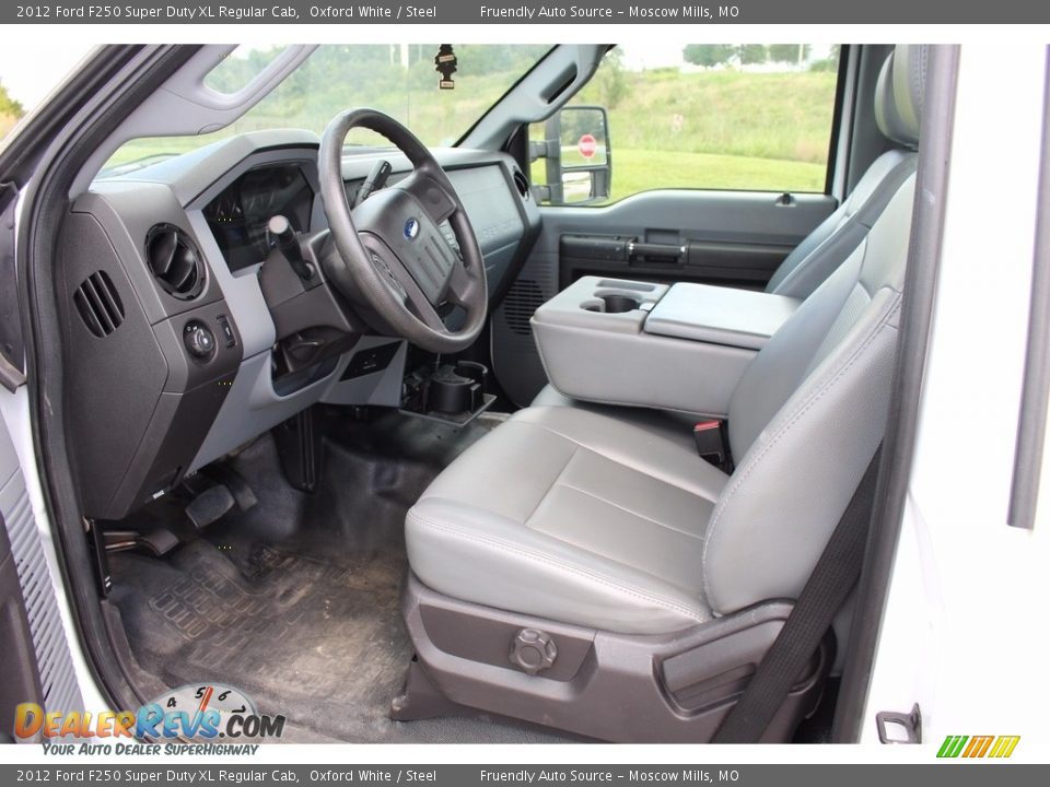 2012 Ford F250 Super Duty XL Regular Cab Oxford White / Steel Photo #16