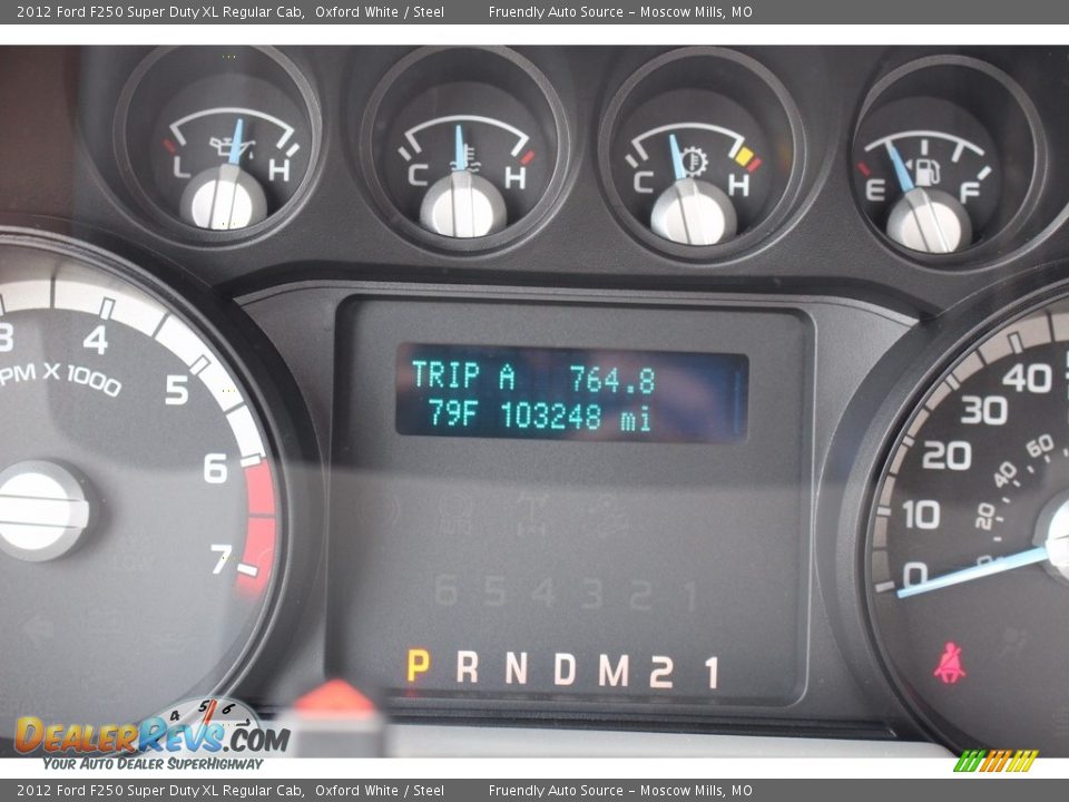 2012 Ford F250 Super Duty XL Regular Cab Oxford White / Steel Photo #20