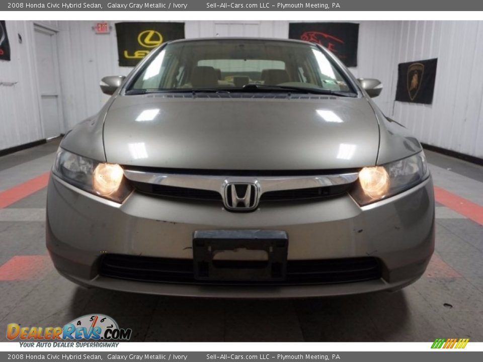 2008 Honda Civic Hybrid Sedan Galaxy Gray Metallic / Ivory Photo #4