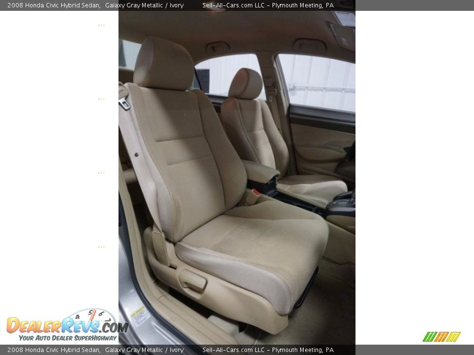 2008 Honda Civic Hybrid Sedan Galaxy Gray Metallic / Ivory Photo #18