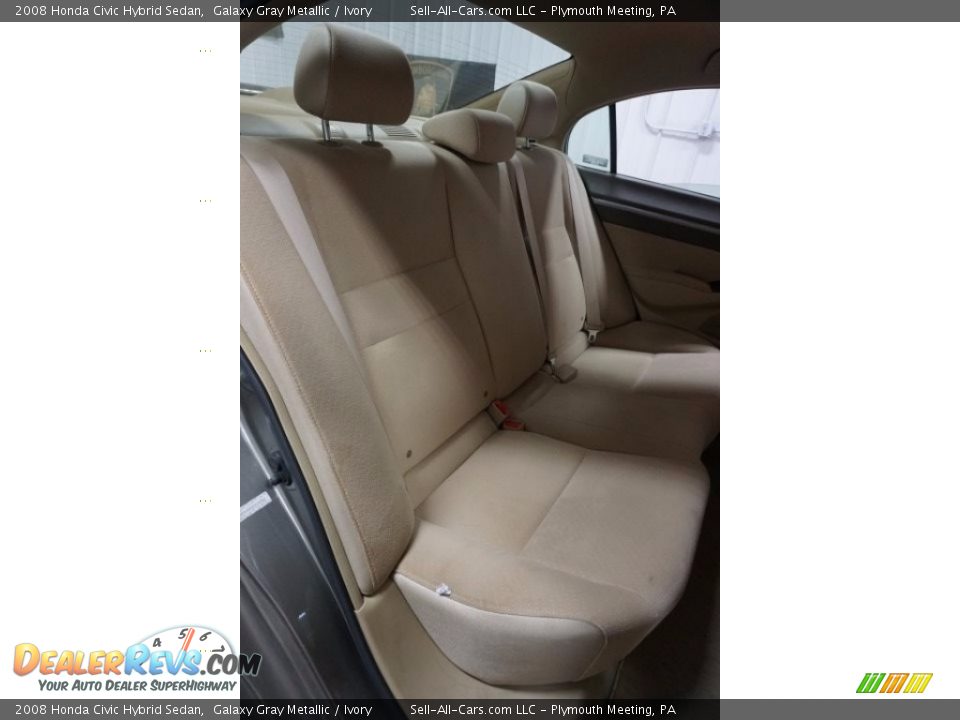 2008 Honda Civic Hybrid Sedan Galaxy Gray Metallic / Ivory Photo #19
