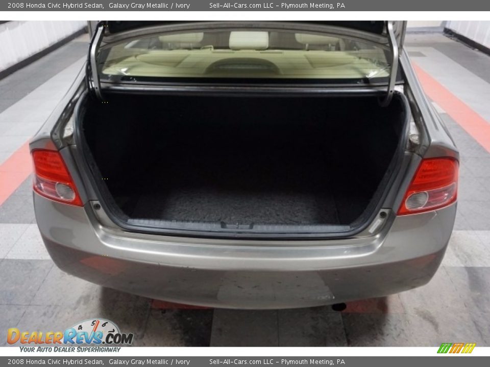 2008 Honda Civic Hybrid Sedan Galaxy Gray Metallic / Ivory Photo #20