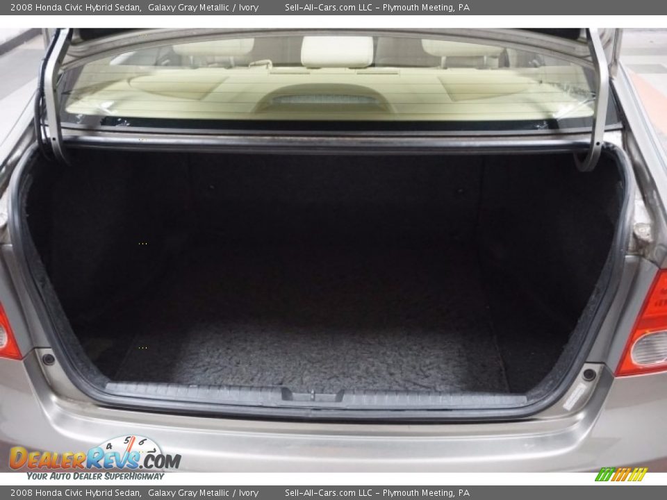 2008 Honda Civic Hybrid Sedan Galaxy Gray Metallic / Ivory Photo #21