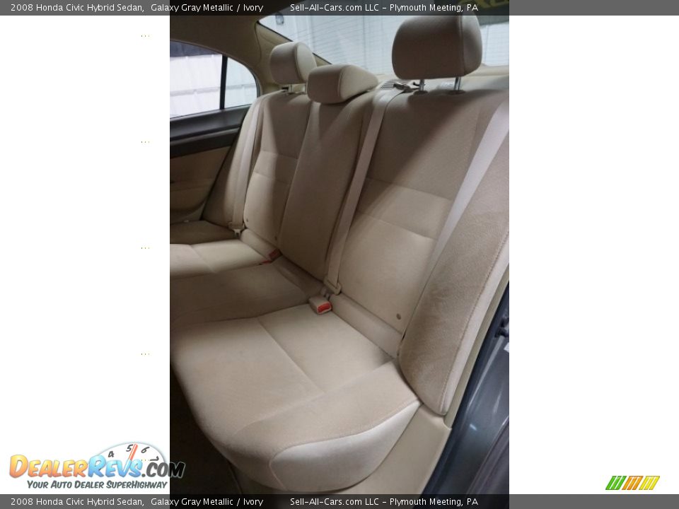 2008 Honda Civic Hybrid Sedan Galaxy Gray Metallic / Ivory Photo #22