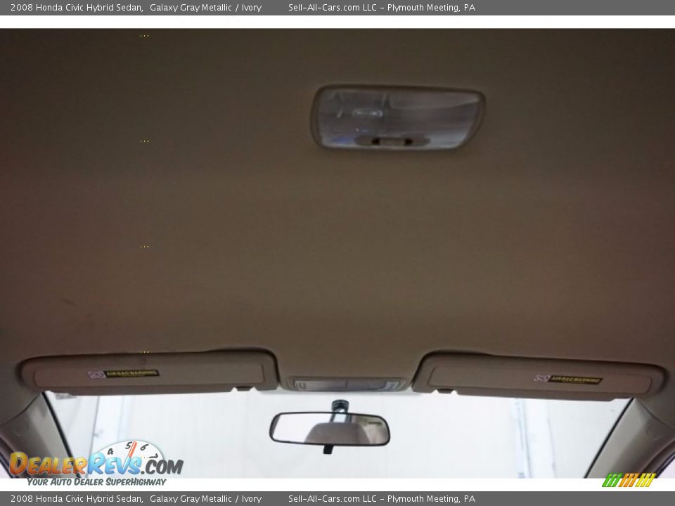 2008 Honda Civic Hybrid Sedan Galaxy Gray Metallic / Ivory Photo #24