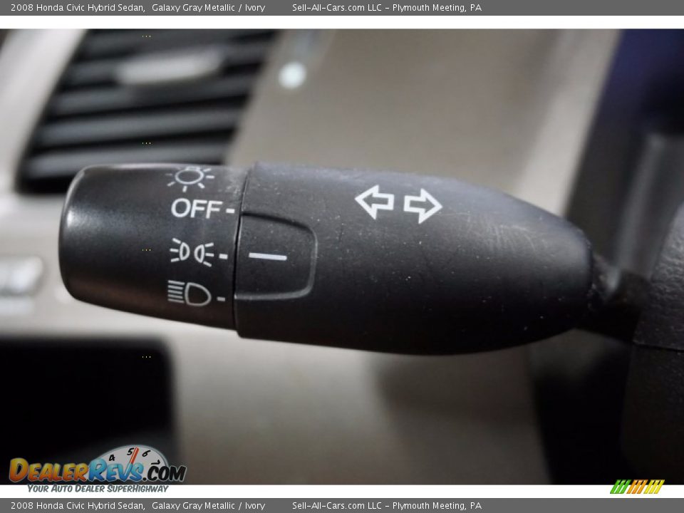 2008 Honda Civic Hybrid Sedan Galaxy Gray Metallic / Ivory Photo #31