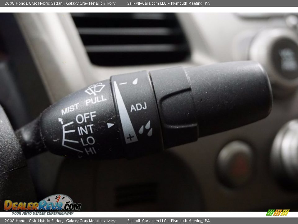 2008 Honda Civic Hybrid Sedan Galaxy Gray Metallic / Ivory Photo #32