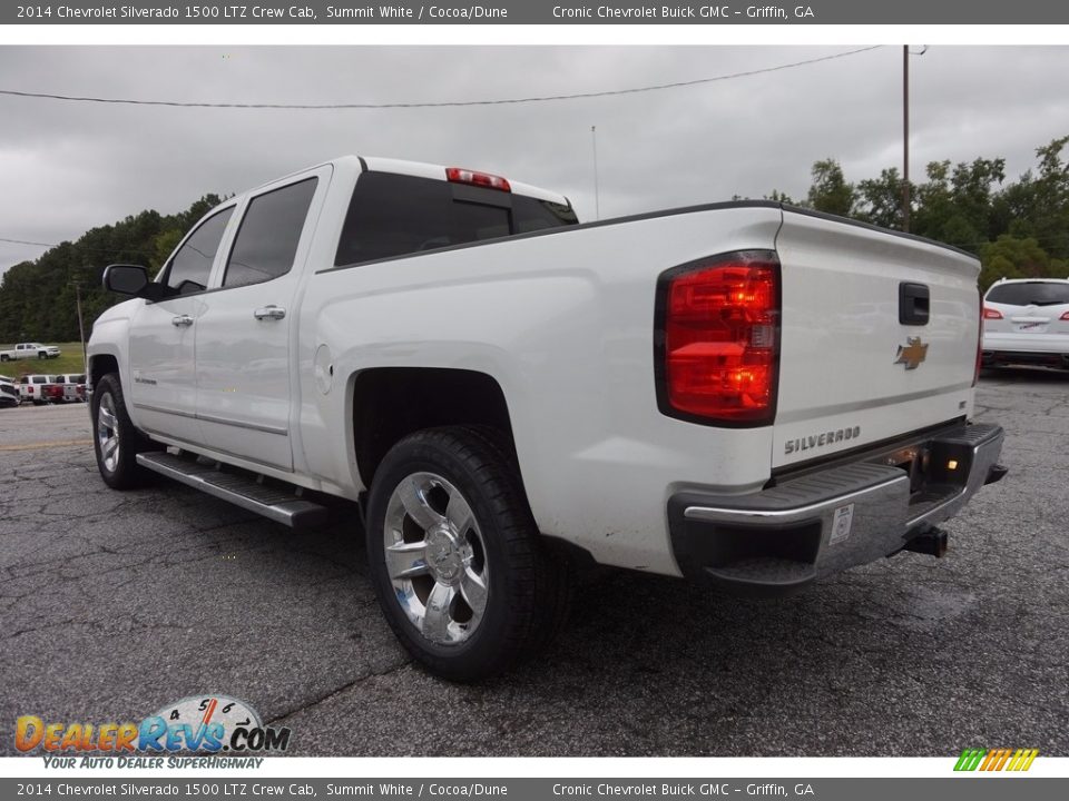 2014 Chevrolet Silverado 1500 LTZ Crew Cab Summit White / Cocoa/Dune Photo #5