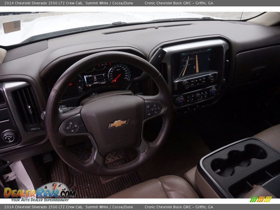 2014 Chevrolet Silverado 1500 LTZ Crew Cab Summit White / Cocoa/Dune Photo #10