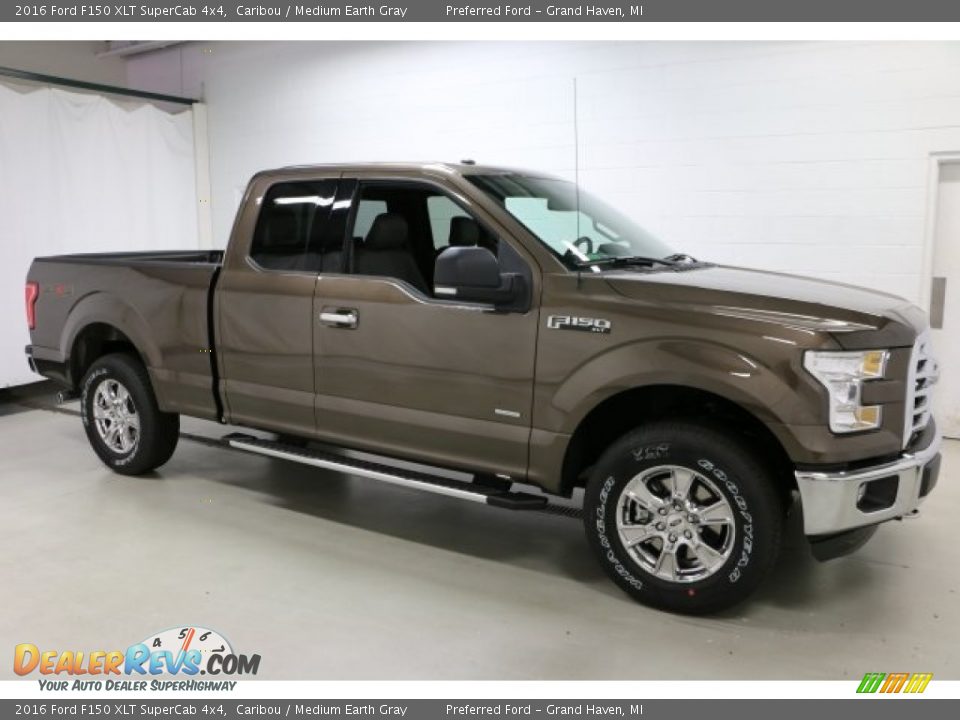 2016 Ford F150 XLT SuperCab 4x4 Caribou / Medium Earth Gray Photo #1