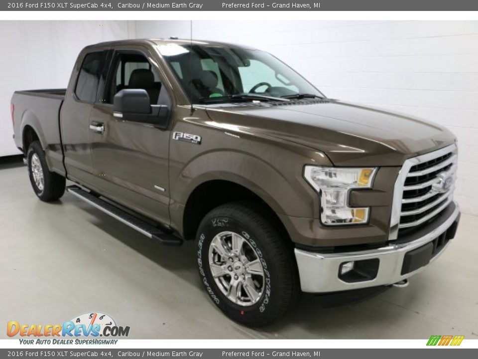 2016 Ford F150 XLT SuperCab 4x4 Caribou / Medium Earth Gray Photo #7