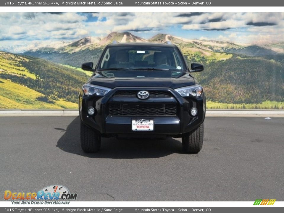2016 Toyota 4Runner SR5 4x4 Midnight Black Metallic / Sand Beige Photo #2