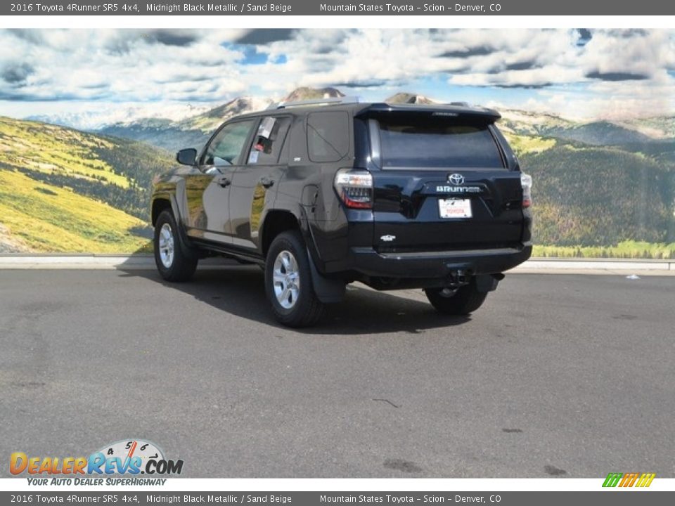2016 Toyota 4Runner SR5 4x4 Midnight Black Metallic / Sand Beige Photo #3