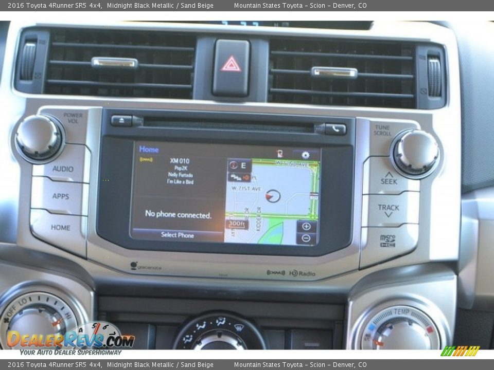 2016 Toyota 4Runner SR5 4x4 Midnight Black Metallic / Sand Beige Photo #6