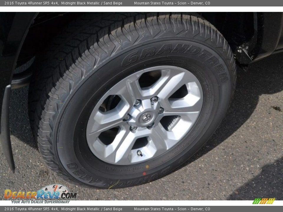 2016 Toyota 4Runner SR5 4x4 Midnight Black Metallic / Sand Beige Photo #9