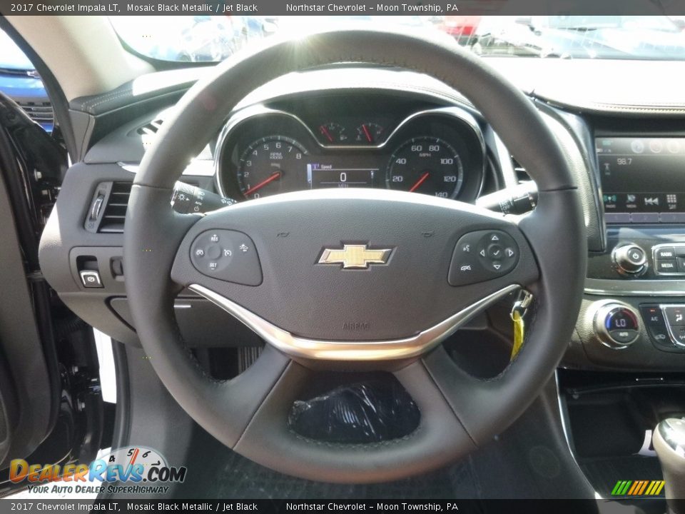 2017 Chevrolet Impala LT Mosaic Black Metallic / Jet Black Photo #17
