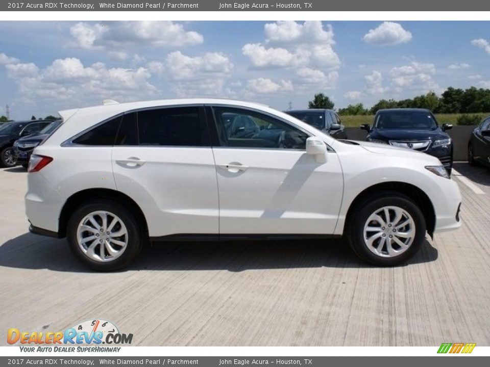 2017 Acura RDX Technology White Diamond Pearl / Parchment Photo #8