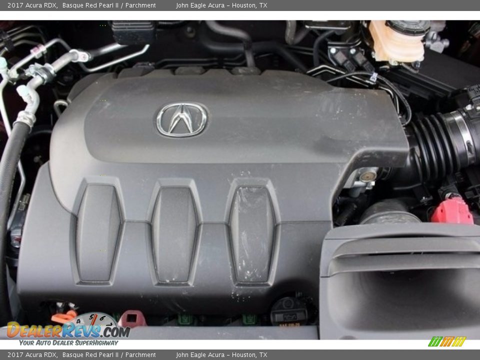 2017 Acura RDX Basque Red Pearl II / Parchment Photo #27
