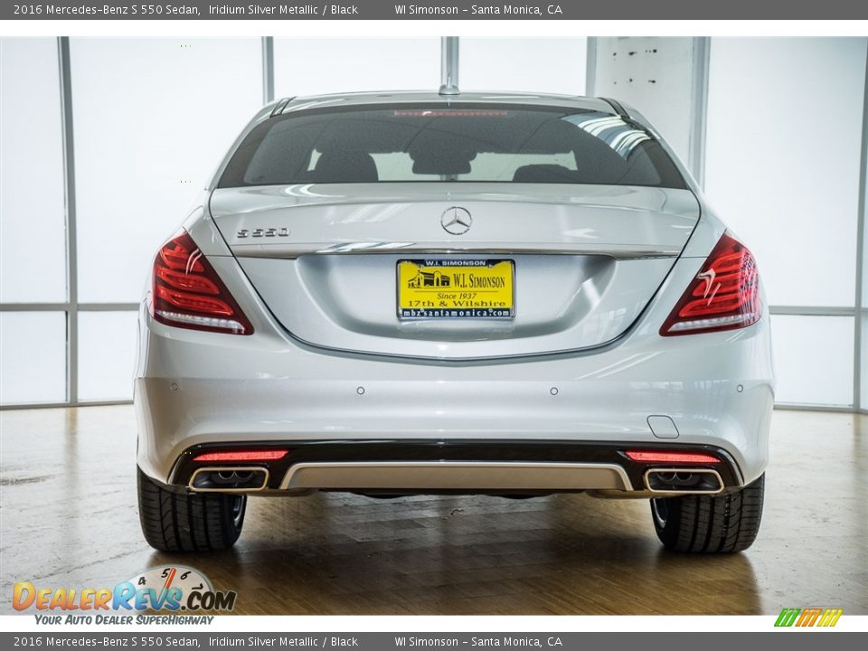 2016 Mercedes-Benz S 550 Sedan Iridium Silver Metallic / Black Photo #4