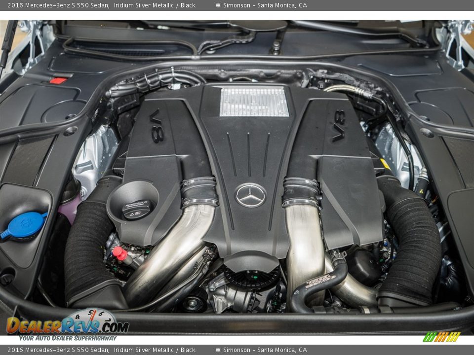 2016 Mercedes-Benz S 550 Sedan Iridium Silver Metallic / Black Photo #9