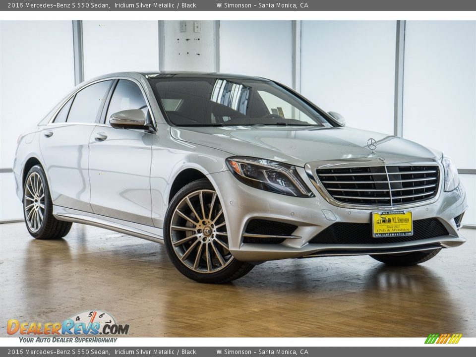 2016 Mercedes-Benz S 550 Sedan Iridium Silver Metallic / Black Photo #12