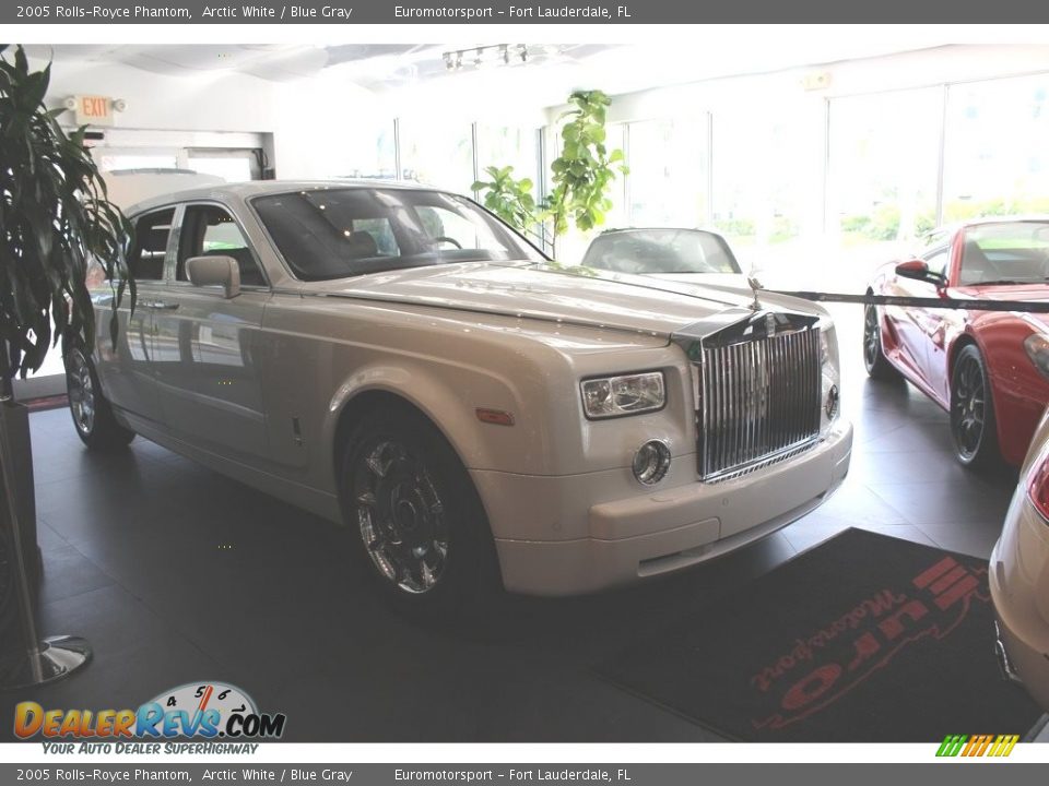 2005 Rolls-Royce Phantom Arctic White / Blue Gray Photo #2