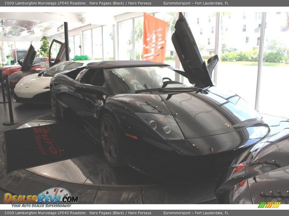 2009 Lamborghini Murcielago LP640 Roadster Nero Pegaso (Black) / Nero Perseus Photo #6