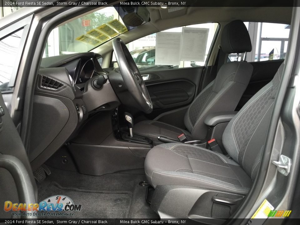 2014 Ford Fiesta SE Sedan Storm Gray / Charcoal Black Photo #13
