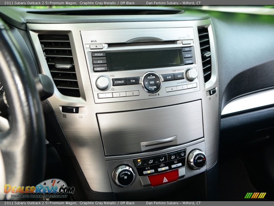 2011 Subaru Outback 2.5i Premium Wagon Graphite Gray Metallic / Off Black Photo #12