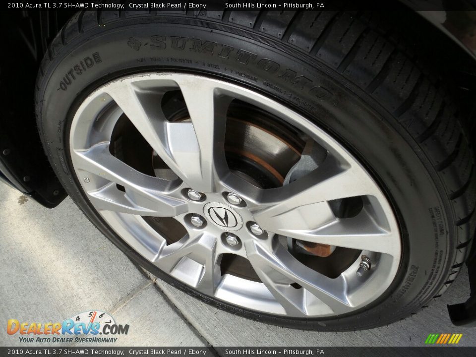 2010 Acura TL 3.7 SH-AWD Technology Crystal Black Pearl / Ebony Photo #9