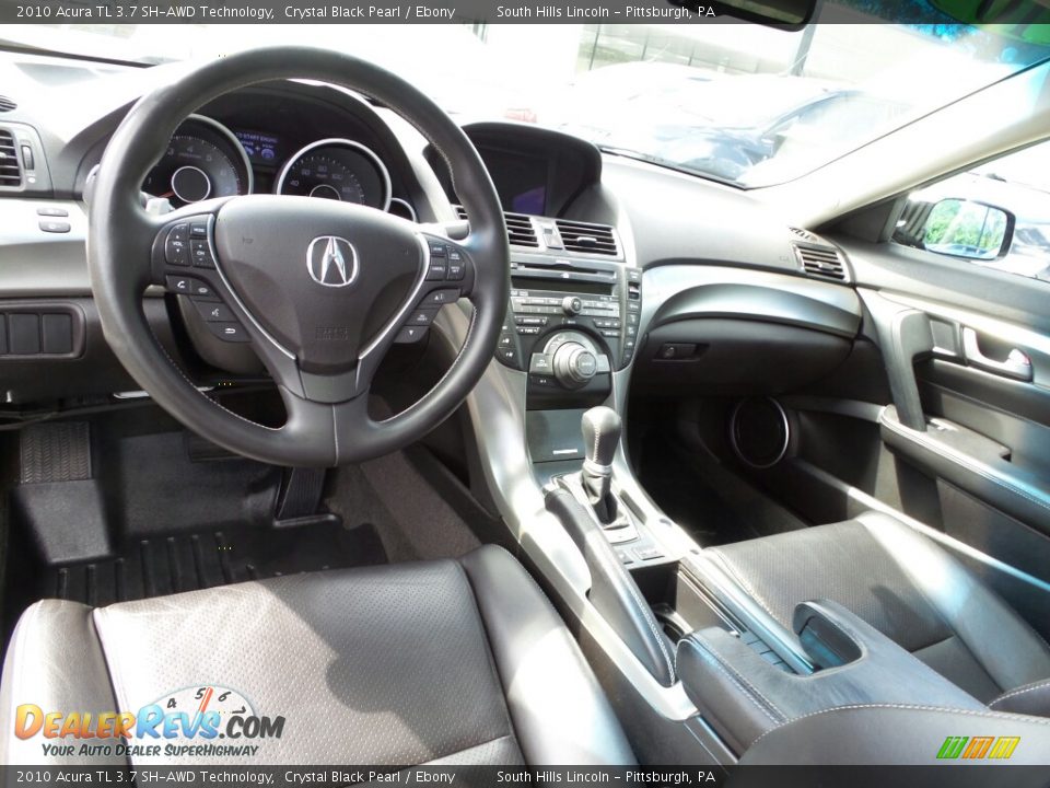 2010 Acura TL 3.7 SH-AWD Technology Crystal Black Pearl / Ebony Photo #15