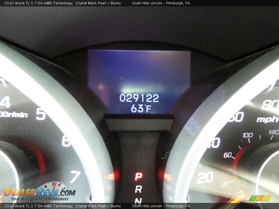 2010 Acura TL 3.7 SH-AWD Technology Crystal Black Pearl / Ebony Photo #25
