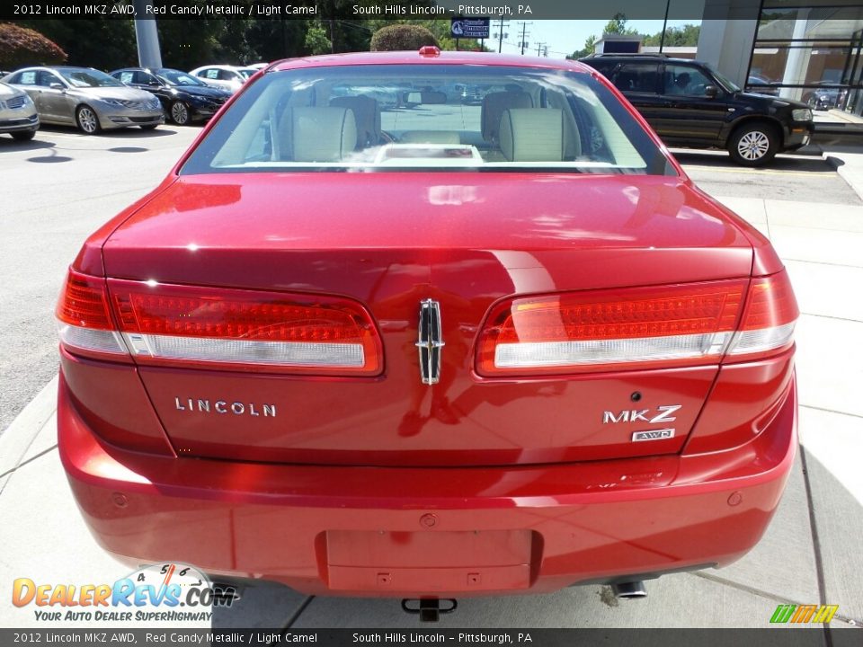 2012 Lincoln MKZ AWD Red Candy Metallic / Light Camel Photo #6