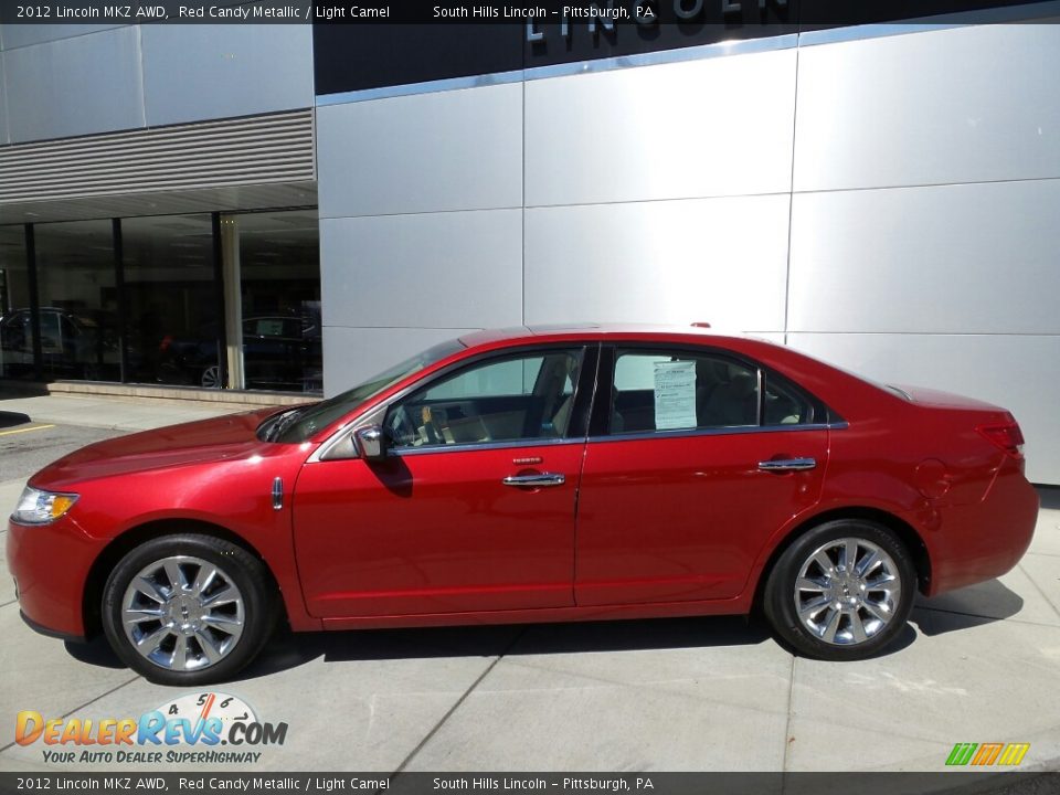 2012 Lincoln MKZ AWD Red Candy Metallic / Light Camel Photo #8