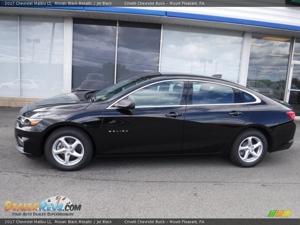 2017 Chevrolet Malibu LS Mosaic Black Metallic / Jet Black Photo #2