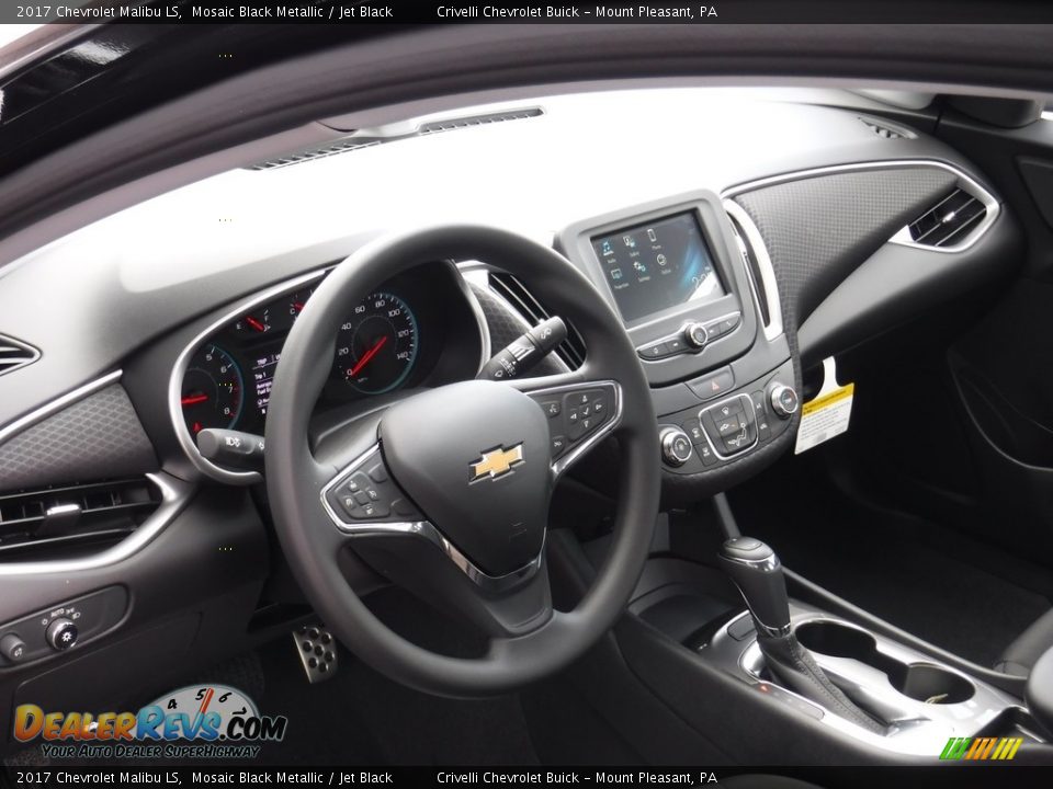 2017 Chevrolet Malibu LS Mosaic Black Metallic / Jet Black Photo #9