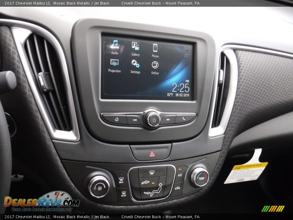 2017 Chevrolet Malibu LS Mosaic Black Metallic / Jet Black Photo #11