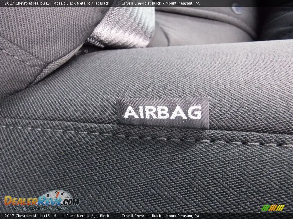 2017 Chevrolet Malibu LS Mosaic Black Metallic / Jet Black Photo #18