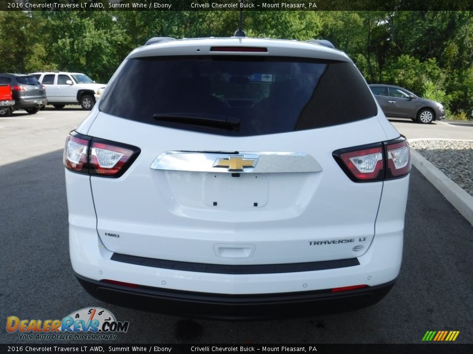 2016 Chevrolet Traverse LT AWD Summit White / Ebony Photo #7