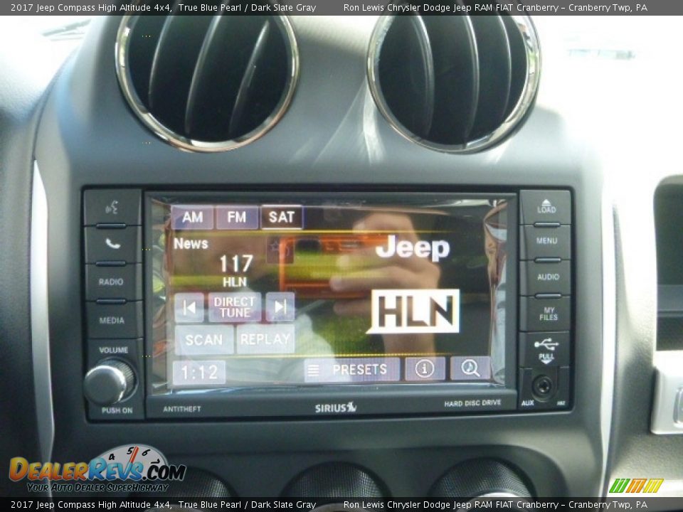 2017 Jeep Compass High Altitude 4x4 True Blue Pearl / Dark Slate Gray Photo #18