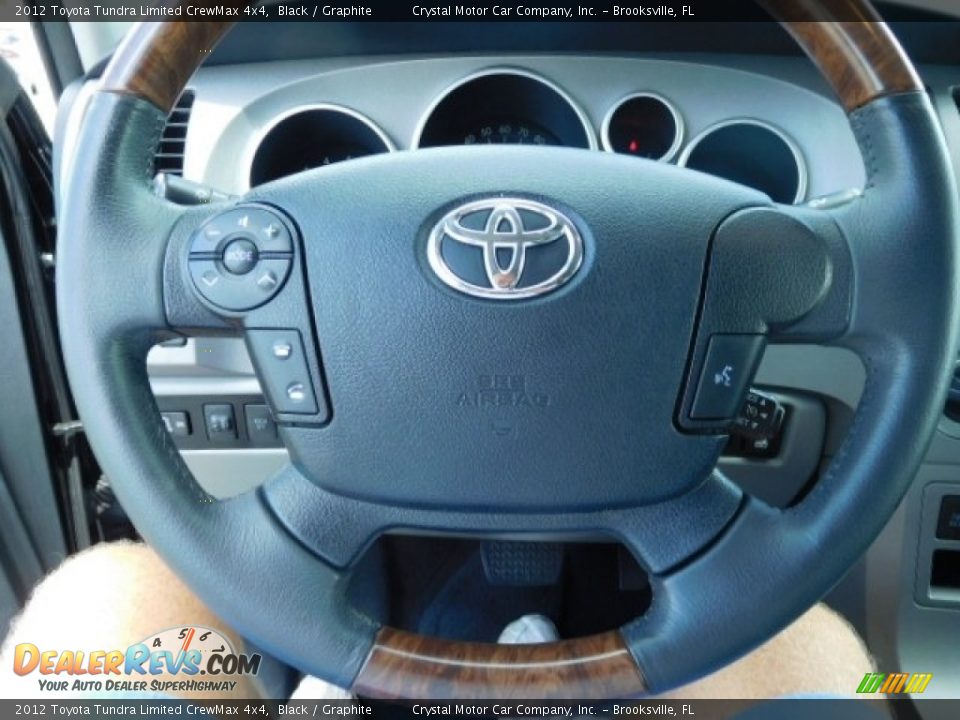 2012 Toyota Tundra Limited CrewMax 4x4 Black / Graphite Photo #22