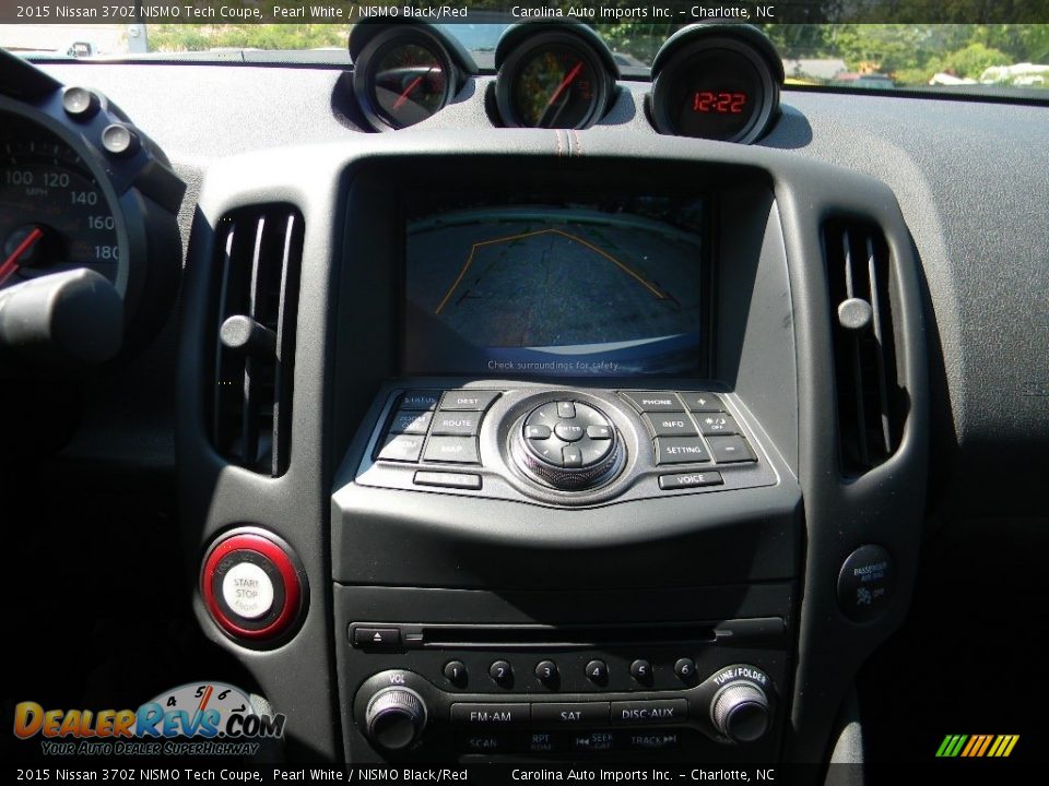 2015 Nissan 370Z NISMO Tech Coupe Pearl White / NISMO Black/Red Photo #16