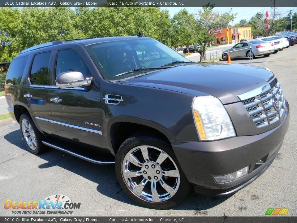 2010 Cadillac Escalade AWD Galaxy Gray / Ebony Photo #3