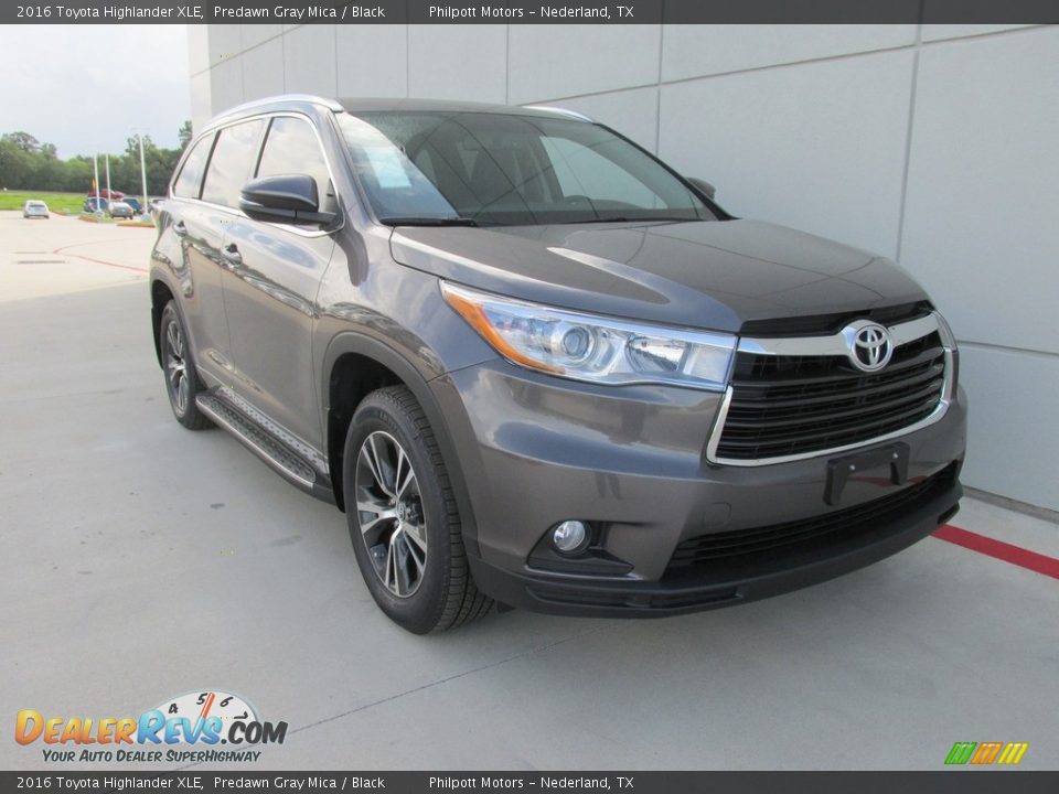 2016 Toyota Highlander XLE Predawn Gray Mica / Black Photo #1