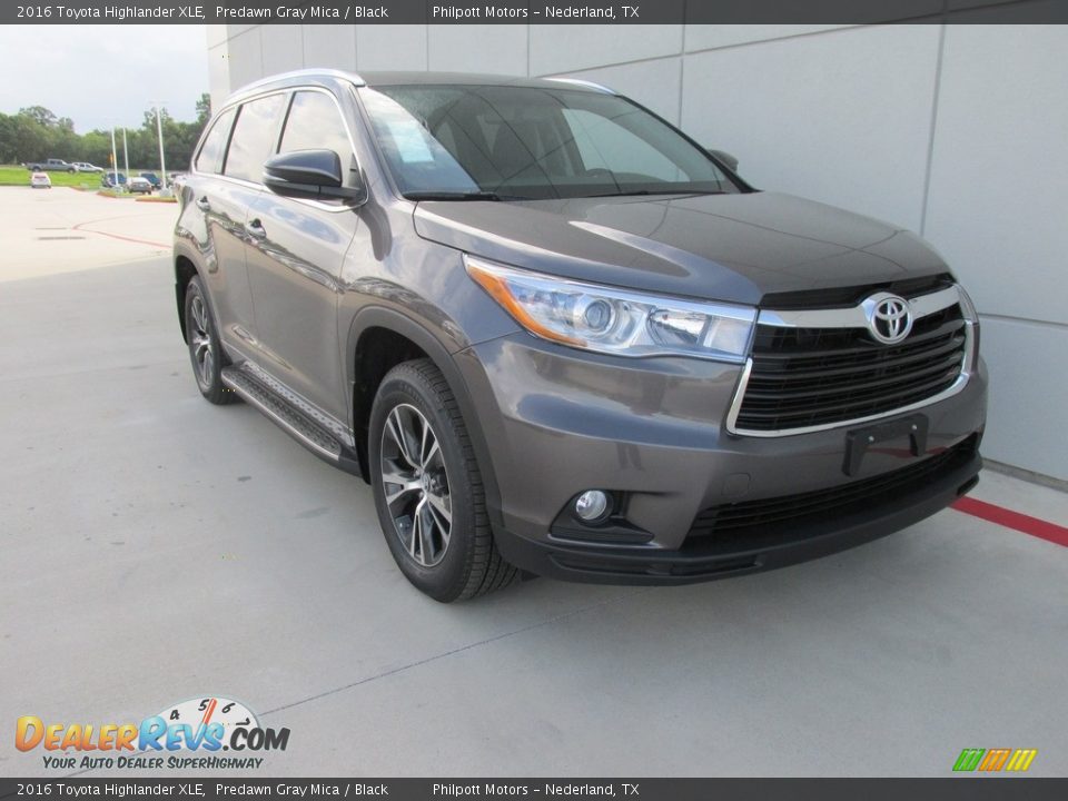 2016 Toyota Highlander XLE Predawn Gray Mica / Black Photo #2