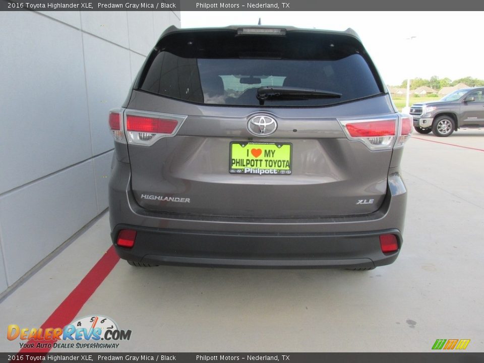 2016 Toyota Highlander XLE Predawn Gray Mica / Black Photo #5