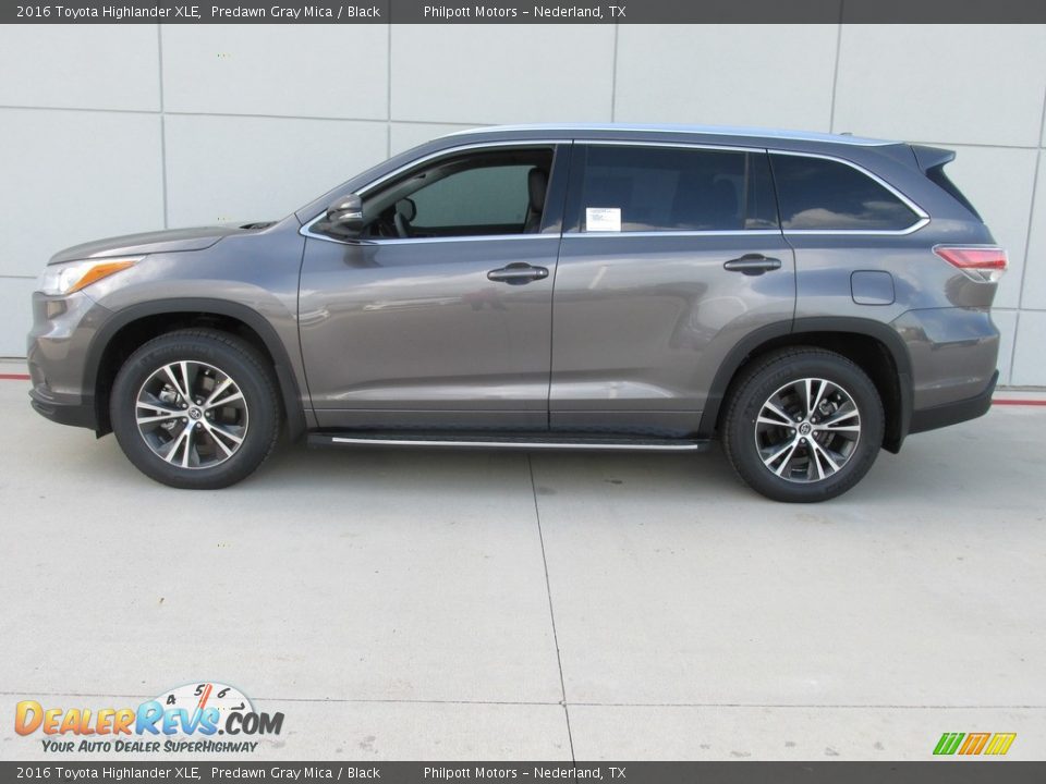 2016 Toyota Highlander XLE Predawn Gray Mica / Black Photo #6